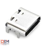 سوکت USB Type-C خوابیده 16 پین