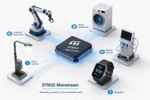 کدام میکروکنترلر STM32 برای پروژه شما مناسب است؟ راهنمای انتخاب از سری M0 و F1 تا F4 و H7 2 میکروکنترلر STM32
